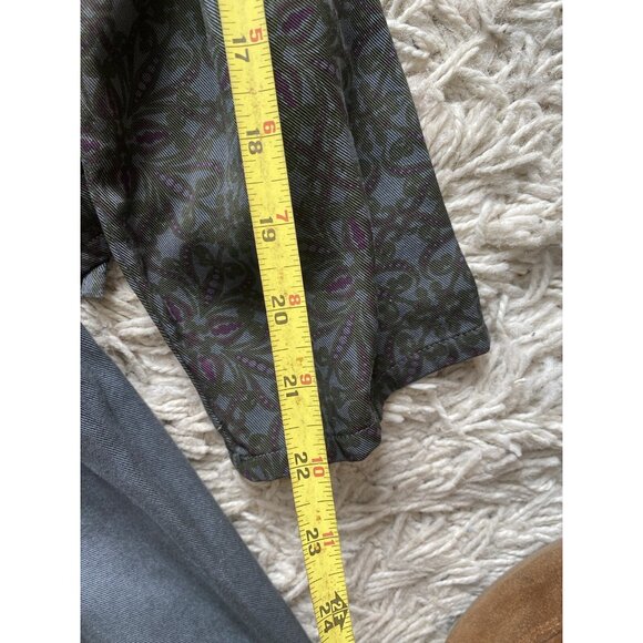 Habitat Set Small Medium S/M Skirt Two Piece Beige Olive Tencel Blouse - Picture 5 of 11